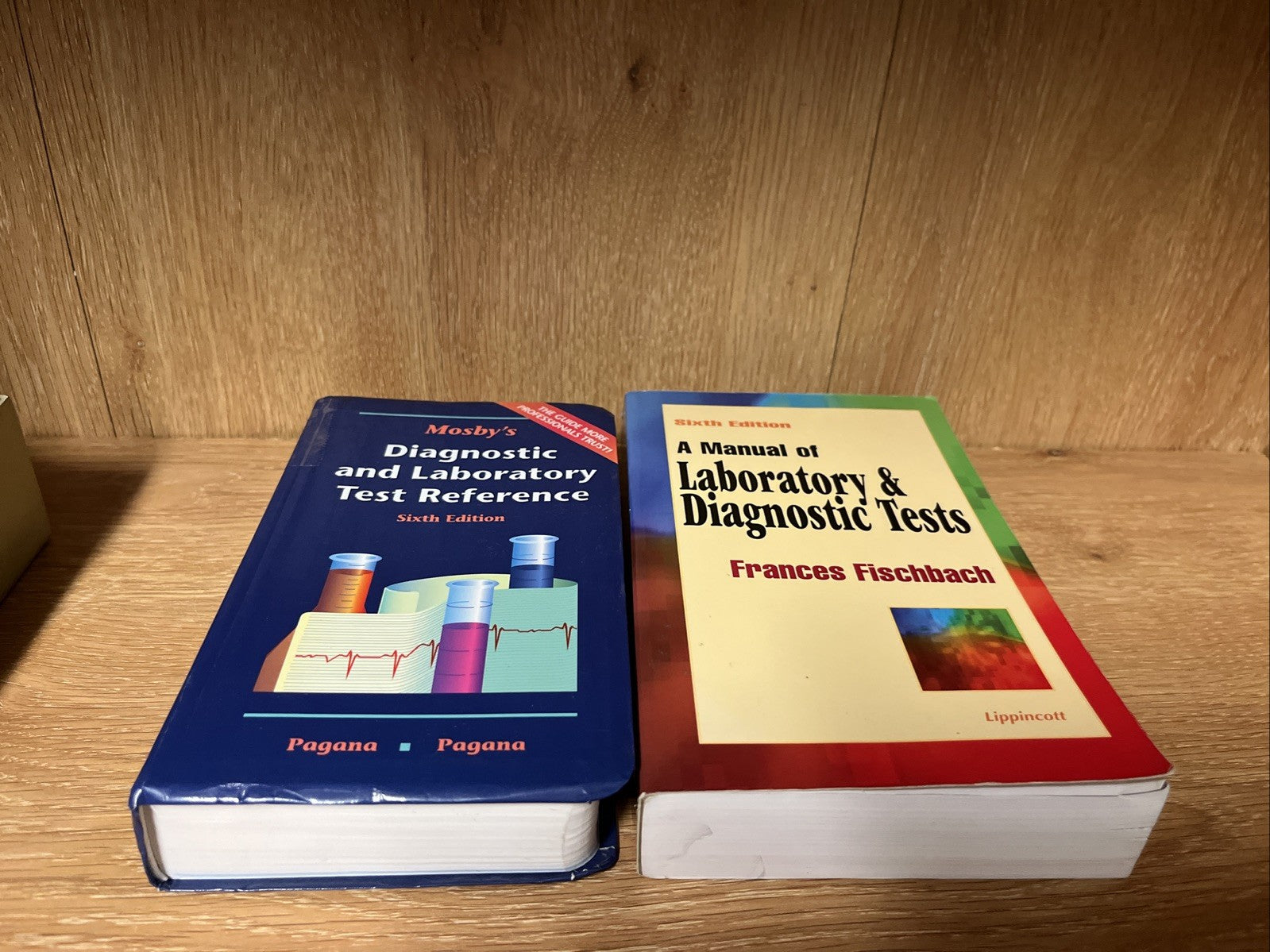 Lot of 2 A Manual of Laboratory and Diagnostic Tests 6th Ed Fischbach, Mosby’s