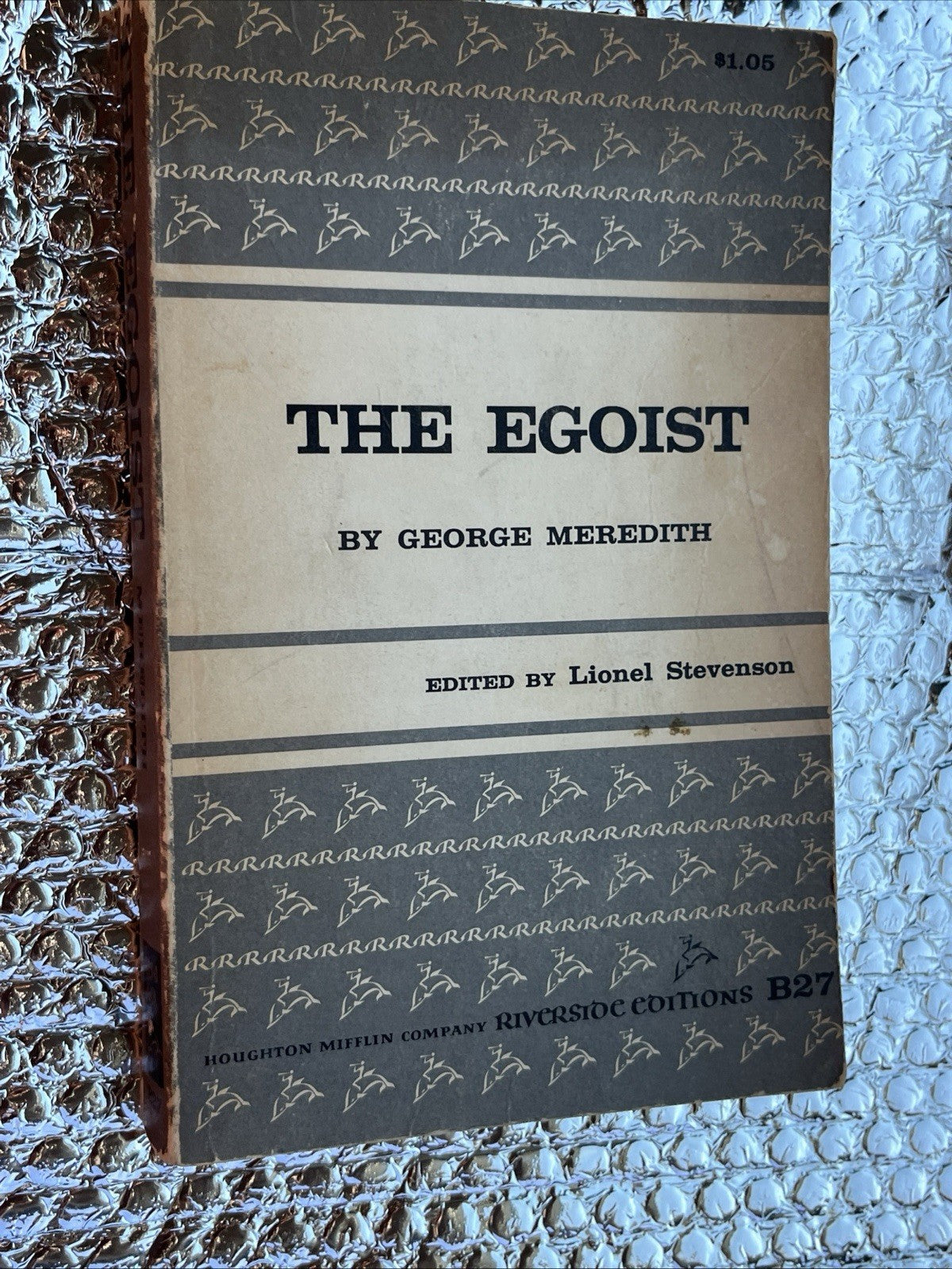 Riverside Editions The EGOIST 1958 Softcover Good Condition.