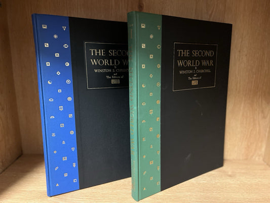 THE SECOND WORLD WAR VOLUMES I AND II WINSTON CHURCHILL and LIFE SLIPCASED 1959