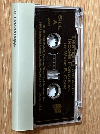 Lot of 13 Cassette Tape Cash Flow Formulas, Make Money,Financial Income Formula
