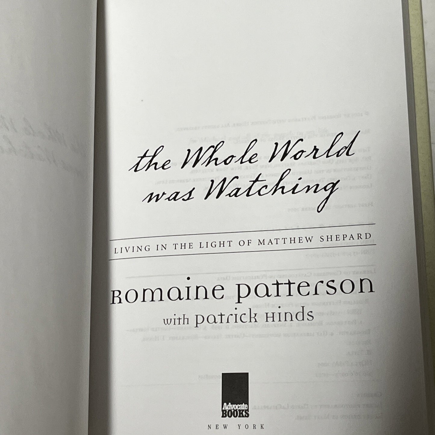 The Whole World Was Watching: Living in the Light of Matthew Shepard