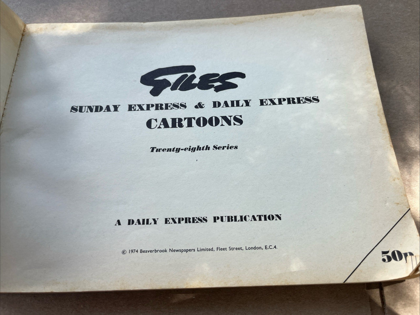 GILES Sunday & Daily Express Cartoons 28th Series PB 1974 Vintage