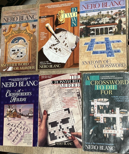 Nero Blanc  Books Lot of 7 Crossword books