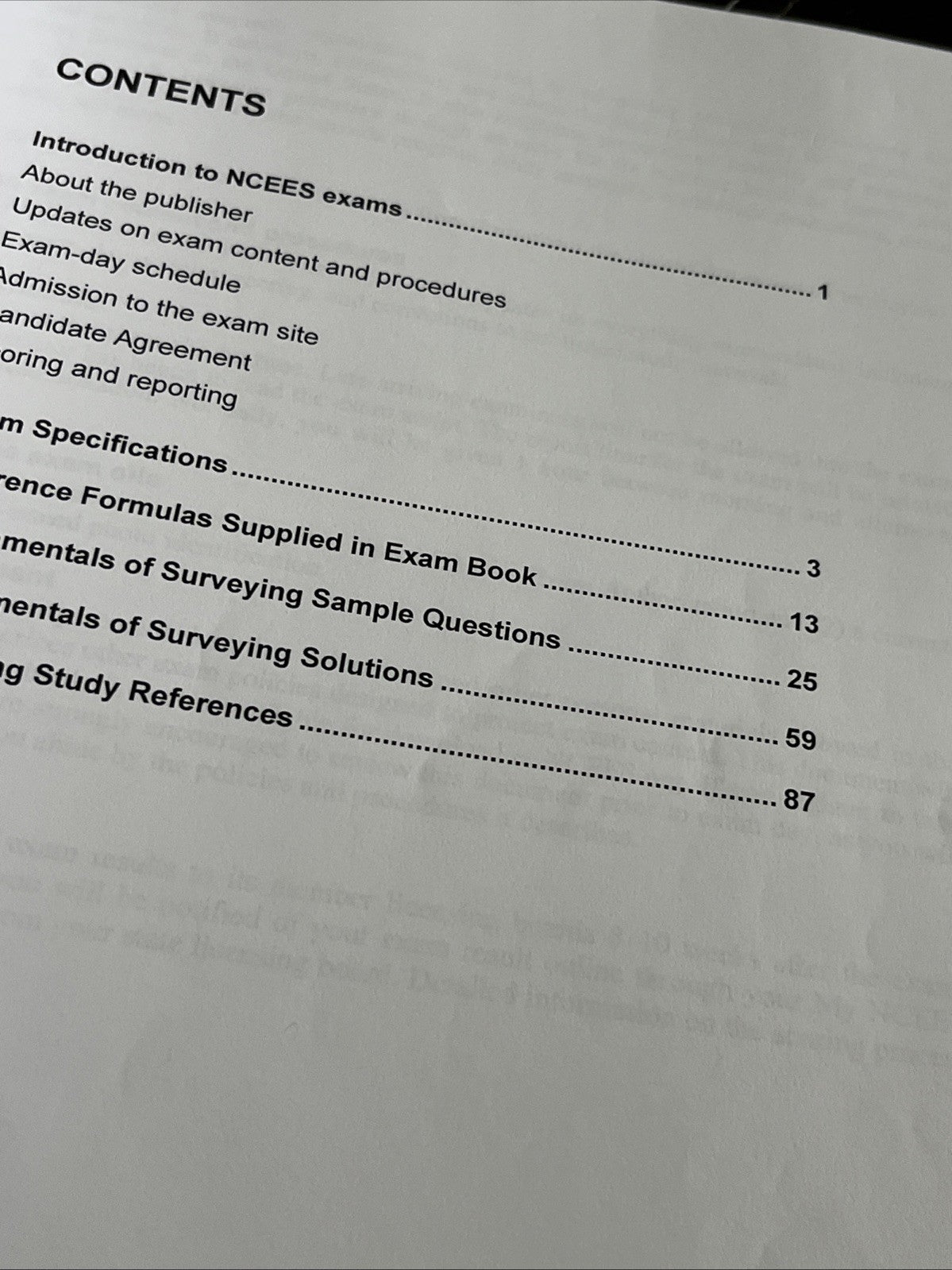 NCEES Fundamentals of Surveying Sample Questions and Solutions