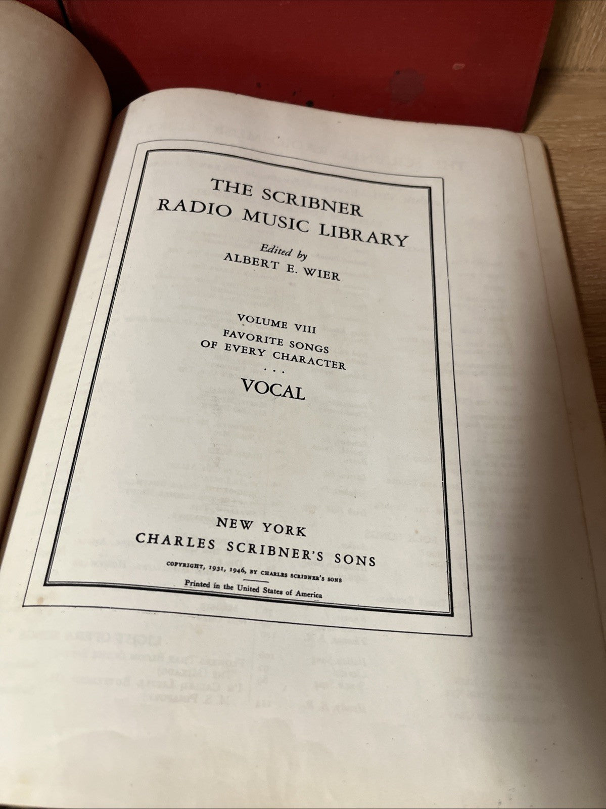The Scribner Radio Music Library Volume 6 - 9 Piano, Opera, & Sacred Music 1946