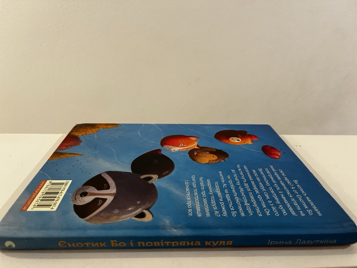 Book In Ukrainian Єнотик Бо і повітряна куля Ірина Лазуткін Irina Lazutkina Bo
