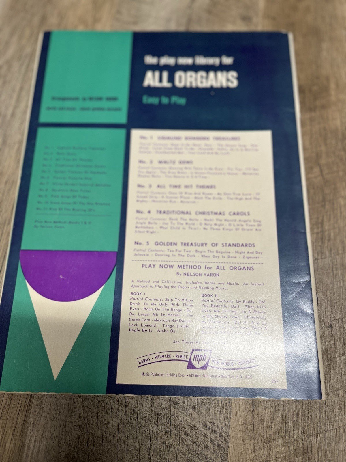 Great Songs of the Gay Nineties arrangements Nelson Varon,All Organs No.10  1966
