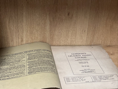 Original Gordon's Graded Piano Course 1st Edition by Hamilton S. Gordon 1911