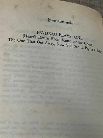 Feydeau Plays: Four One Act Plays & Plays: Two of Georges Feydeau Book Lot2