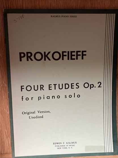 PROKOFIEFF / FIELD piano Sheet Music Edwin F KALMUS 2 Lot VT Music Books