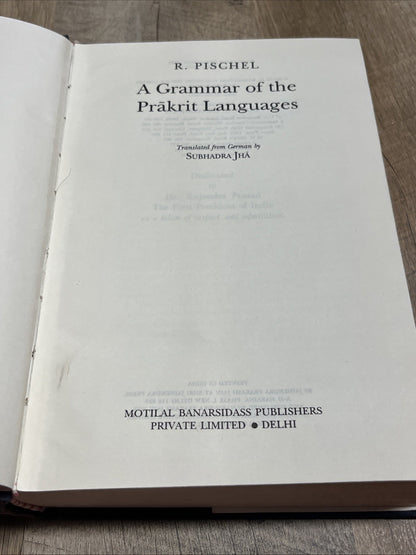 Grammar of the Prakrit Languages