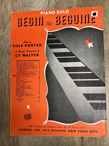 piano sheet music vintage Lot of 6  1940/1955/1964/1970/1980/1990
