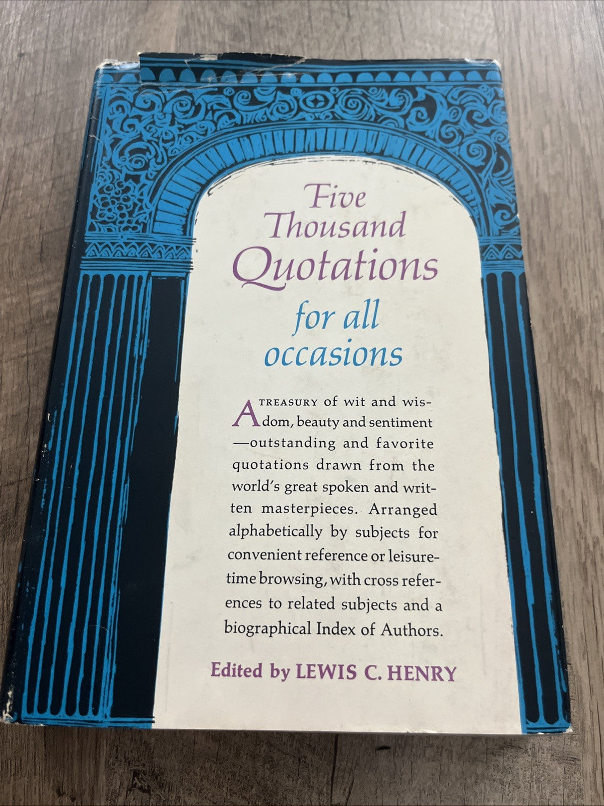 Five Thousand Quotations by Lewis C Henry 1945 Hardcover BCE