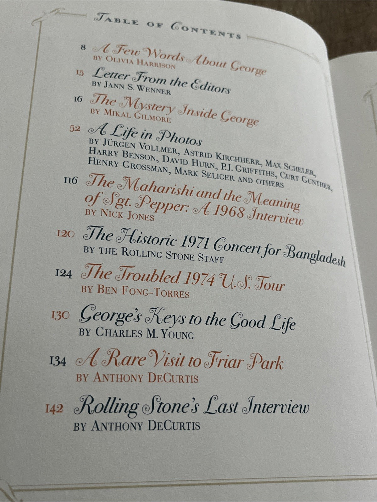 Harrison by Editors Of Rolling Stone by Olivia Harrison (2002, Hardcover)