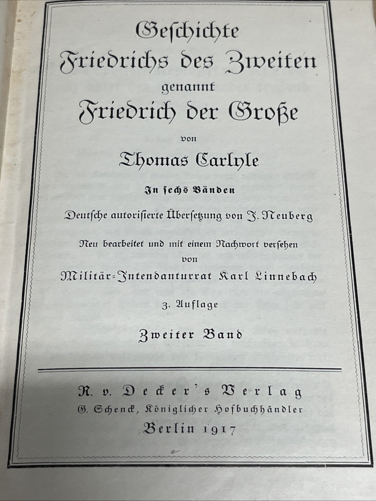 Geschichte Friedrichs Des Zweiten Genannt Friedrichs Der Grobe Zweiter Band 1917