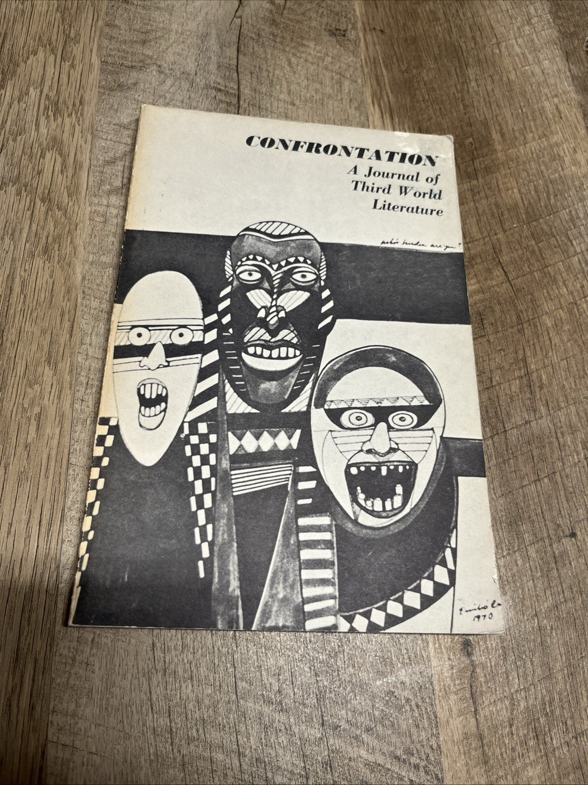 CONFRONTATION 1st Edition 1971 vol. 1 No 2: A Journal of Third world Literature