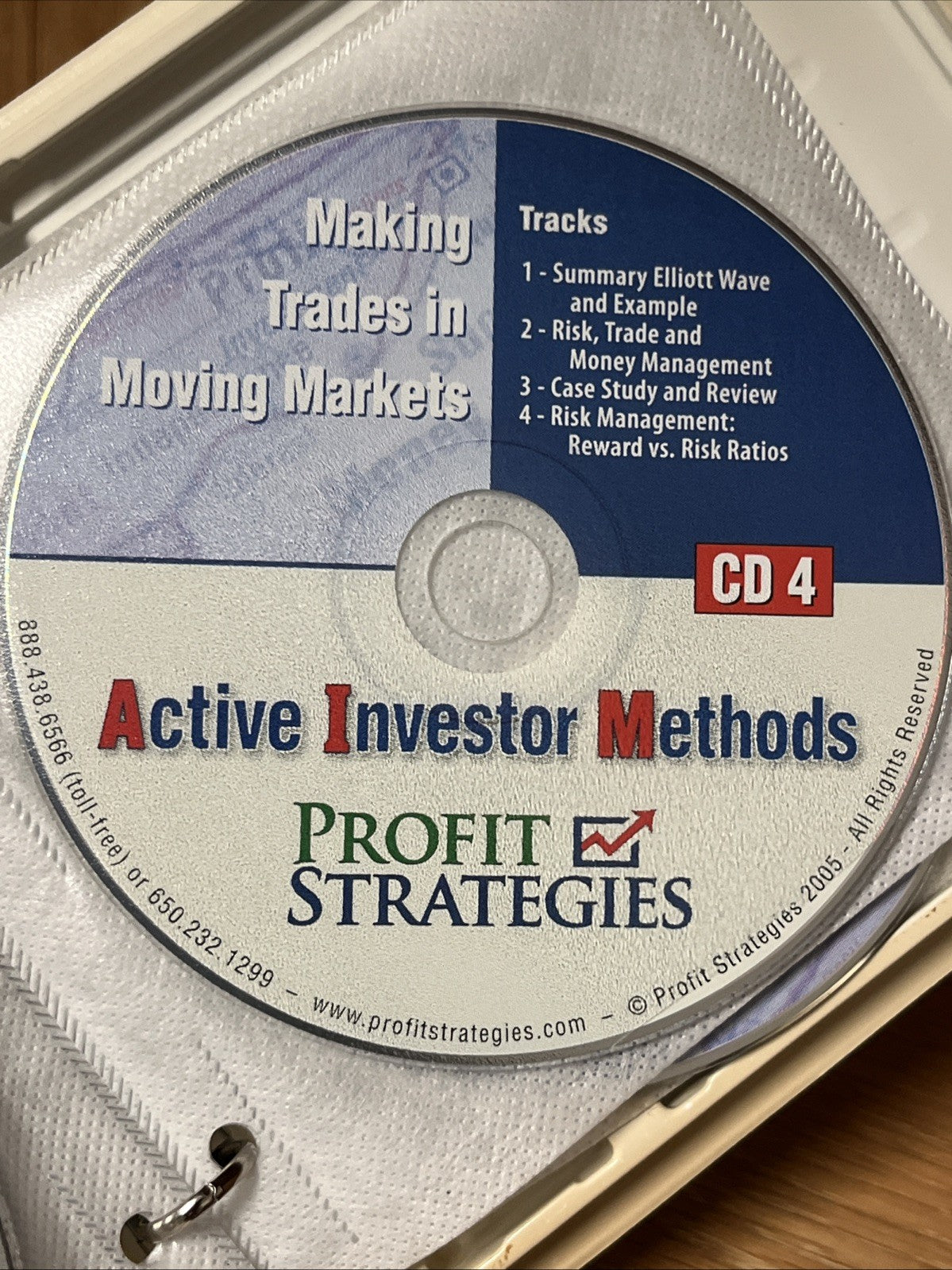 Profit Strategies: Active Investor Methods. Home Study Course 4book + 6 DVD +8CD
