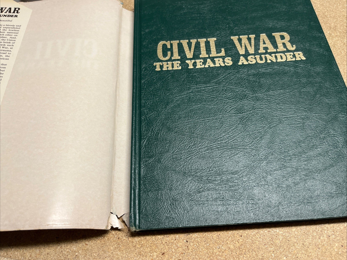 Civil War the Years Asunder book 1973 by Country Beautiful editors  Photos & Art