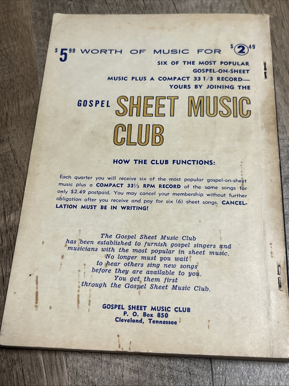 Hallowed Faith - 1966 Softcover Songbook by Connor B. Hall and Jimi Hall