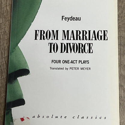 Feydeau Plays: Four One Act Plays & Plays: Two of Georges Feydeau Book Lot2