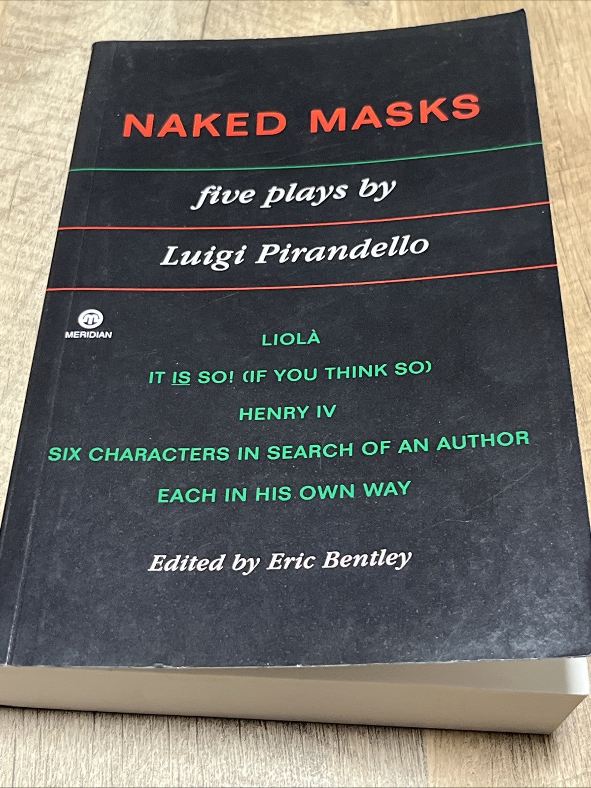 Vintage 50s Naked Masks: Five Plays by Luigi Pirandello
