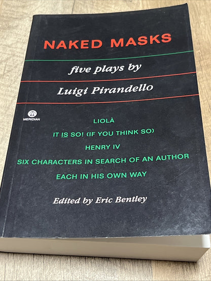 Vintage 50s Naked Masks: Five Plays by Luigi Pirandello