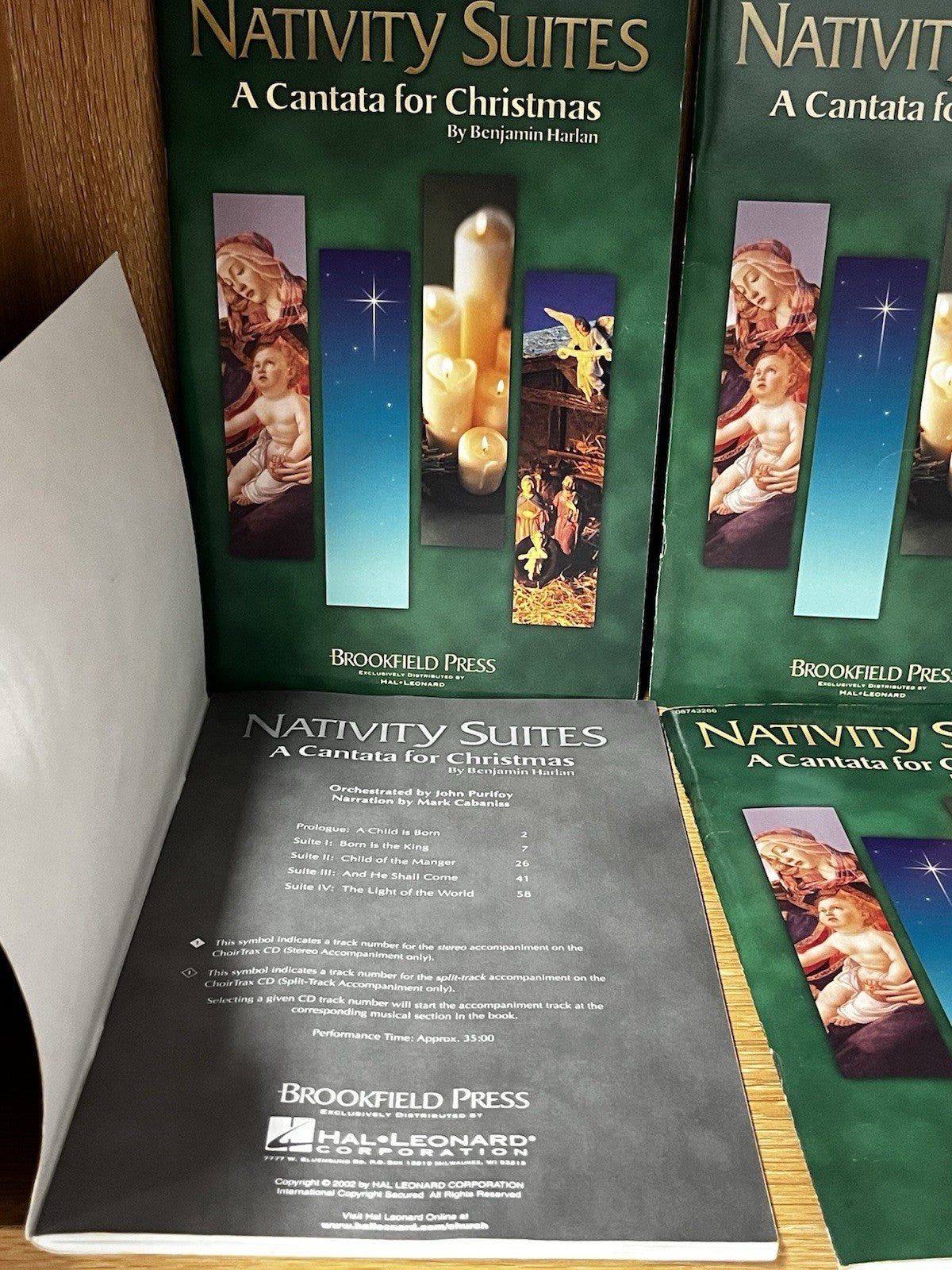 Lot Of 10 Nativity Suites -A Cantata for Christmas Song SATB Sheet Book