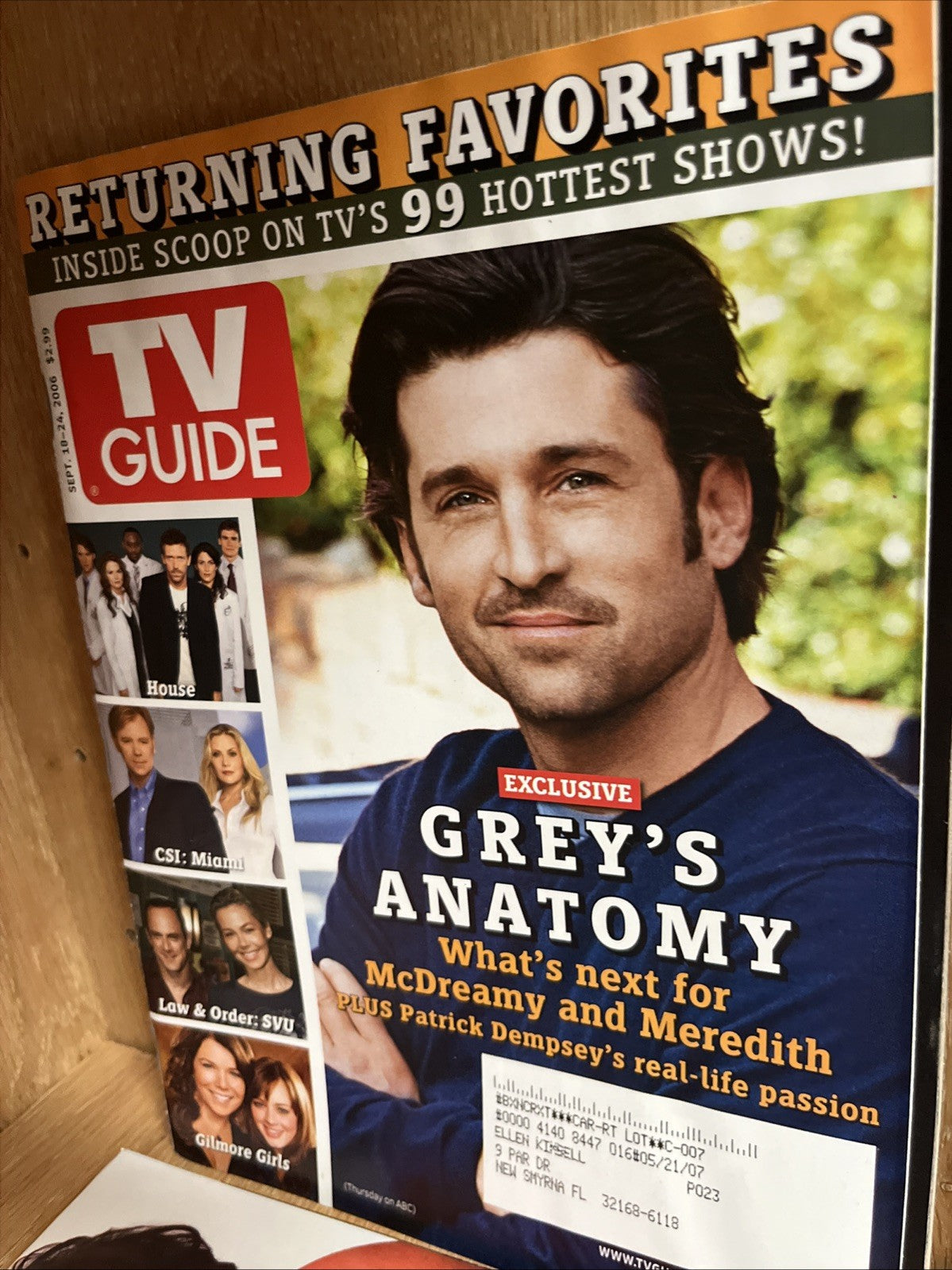 2000's Lot Of 15 TV Guide Magazines