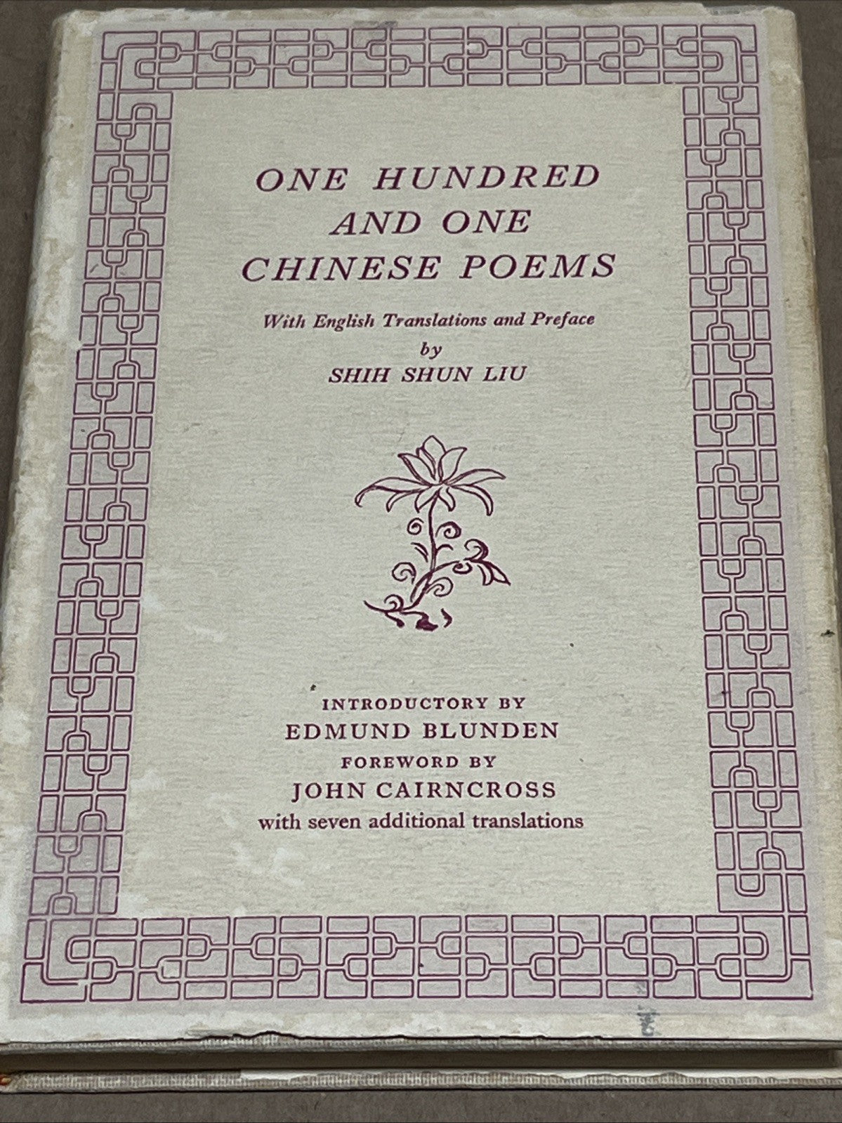 One Hundred and One Chinese Poems With English Translations Shih Shun Liu 1967