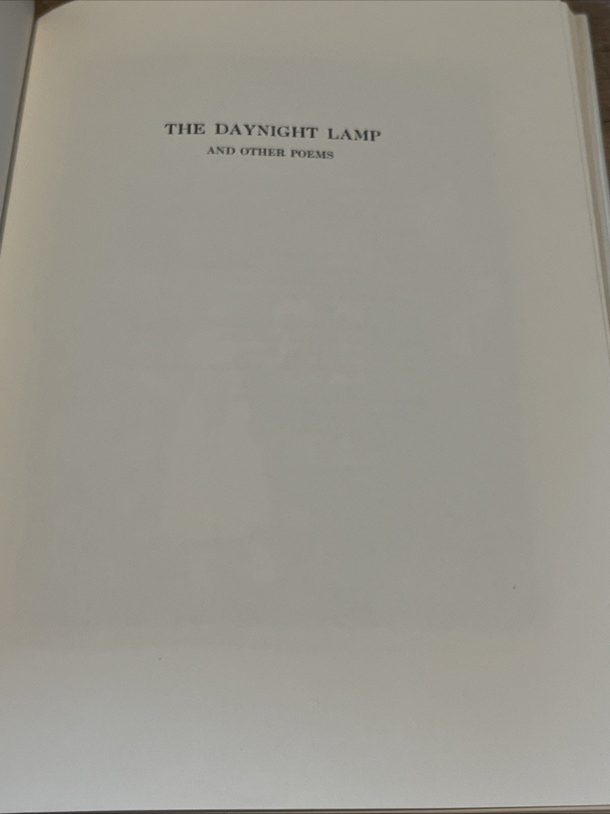 The Daynight Lamp and Other Poems by Christian Morgenstern, 1973