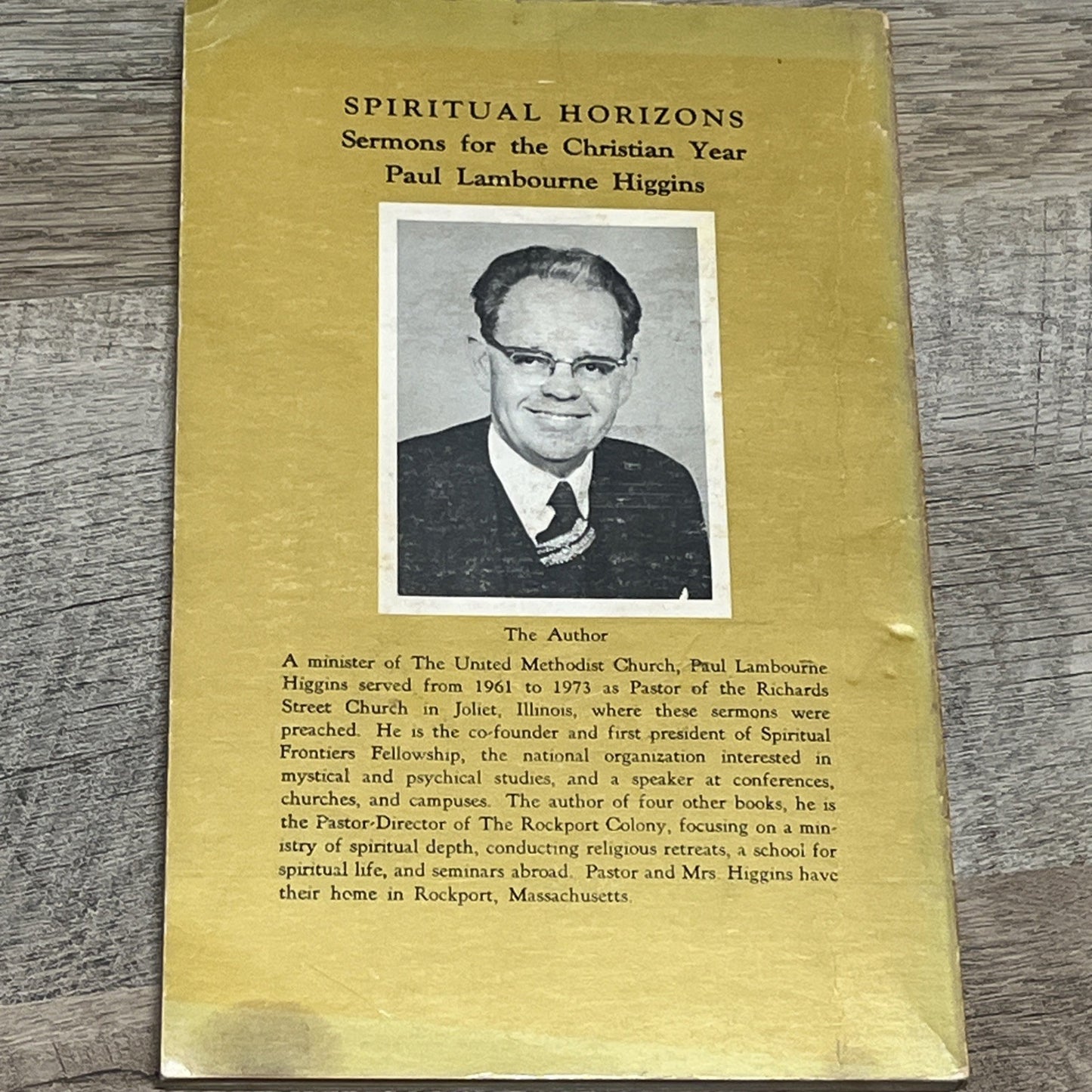 Paul Lambourne Higgins Spiritual Horizons Signed Copy RARE BOOK 1973