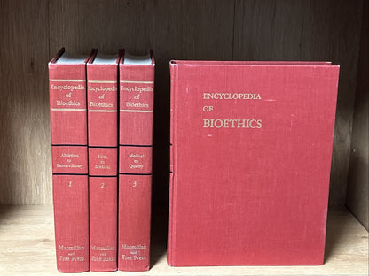Encyclopedia Of Bioethics  Vol. 1  - 4 Medical Book,1978 1st Printing Ex-Library