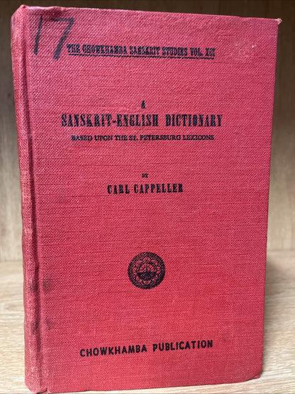 A Sanskrit-English Dictionary 1st India Edition