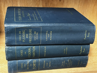 Cases & Materials On Torts, Cases On Federal Taxation, Pleading & Procedure SF