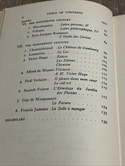 First Readings in French Literature 1st Edition by Minnie M. Miller 1940