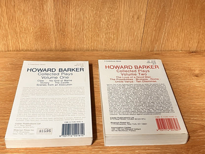 Howard Barker Books : Collected Plays, Vol. 1 - 2 by Howard Barker
