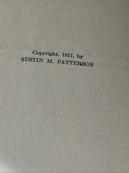French English Dictionary For Chemists 1st Ed Austin Patterson, 1921, Vintage