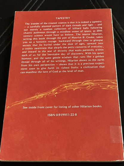 TAPESTRY By Hilarion & Maurice B. Cooke FIRST PRINTING 1985 ultra Rare VTG BOOK
