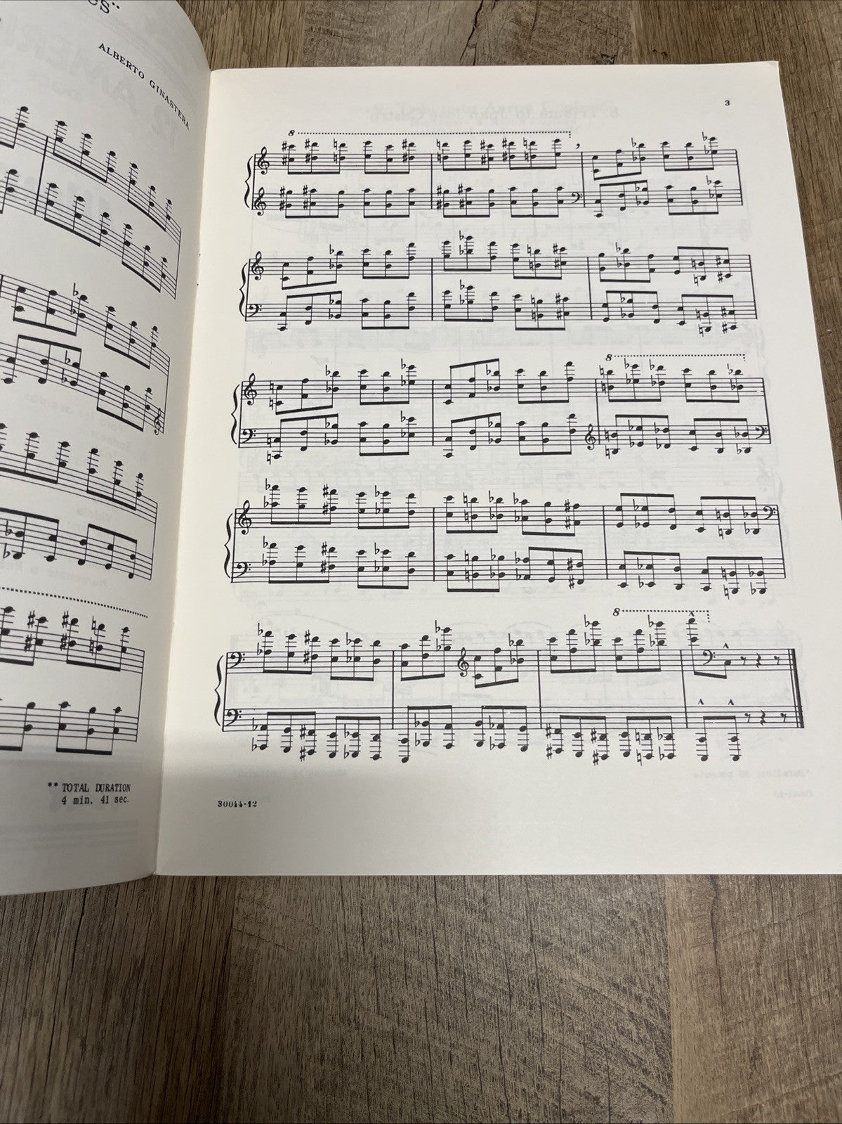 Alberto Ginastera 12 American Preludes (Doce Preludios Americanos For Piano 1946