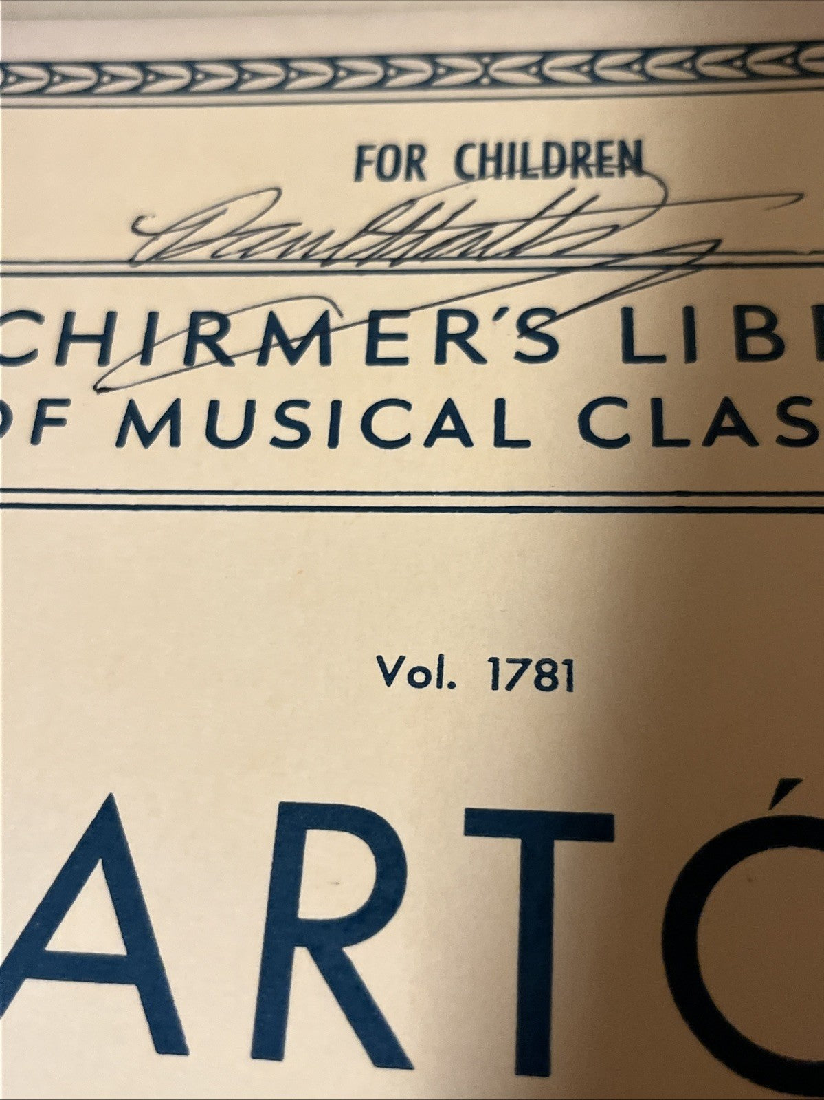 Bela Bartok Mikrokosmos Piano Solo & Schemer’s Llibrary Musical Classics Lot 5
