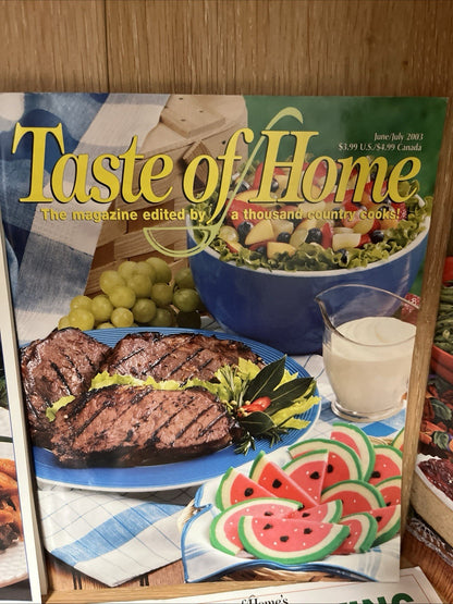 Lot of 4 Taste of Home Quick Cooking & Eating Well Magazine Back Issues
