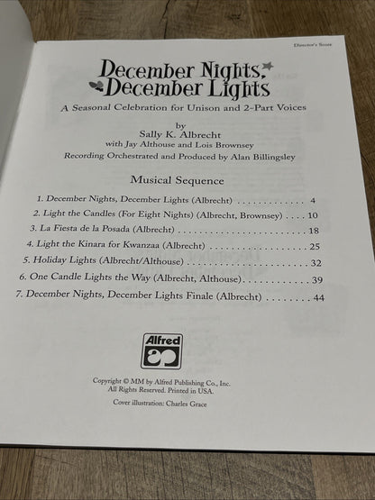 December Nights,December Lights: A Seasonal Celebration For Unison & 2 Part
