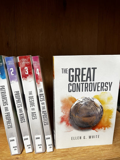 Ellen g White Books Lot Of 5 The Great Controversy, Desire Of Ages, Patriarchs..