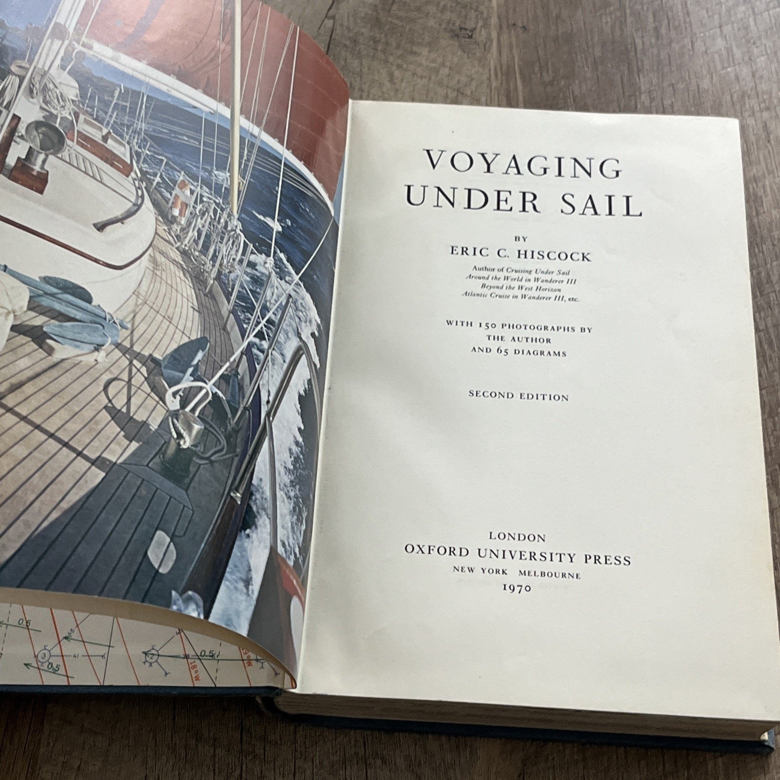 VOYAGING UNDER SAIL by Eric Hiscock 1970