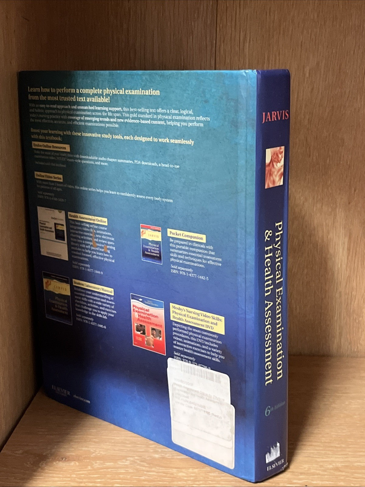 JARVIS Physical Examination & Health Ass./6th Ed. ISBN 978-1-4377-0151-7/F16D