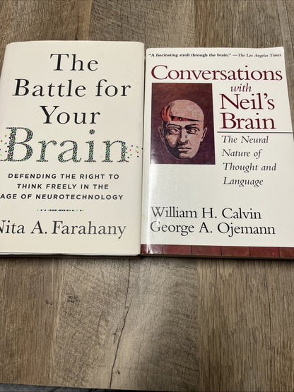 Brain Book Lot 2 The Battle For Your Brain & Conversations With The Neil’s Brain