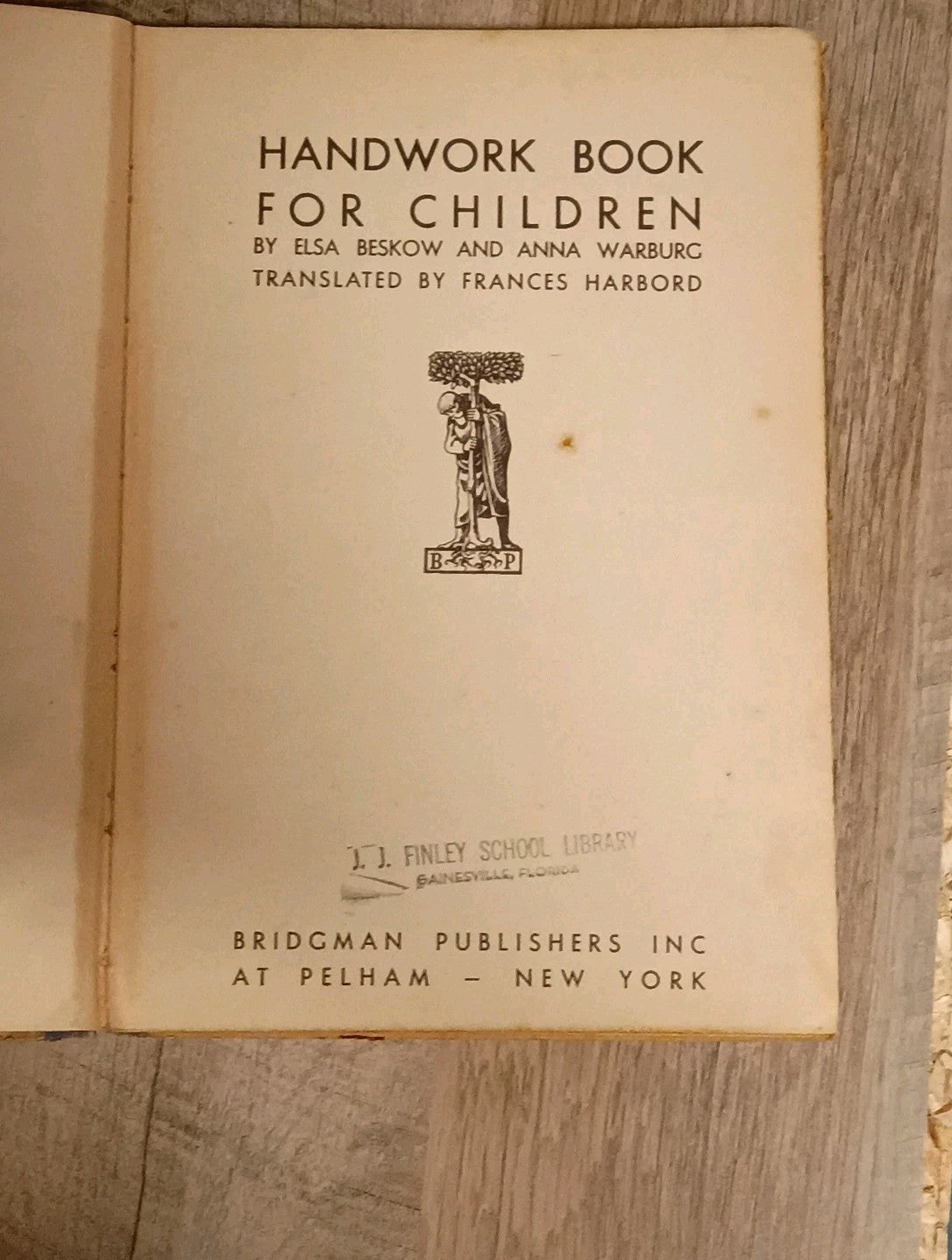  A Handwork Book for Children 1st Ed 1940 Ella Beskow, Anna Warburg & Harbord