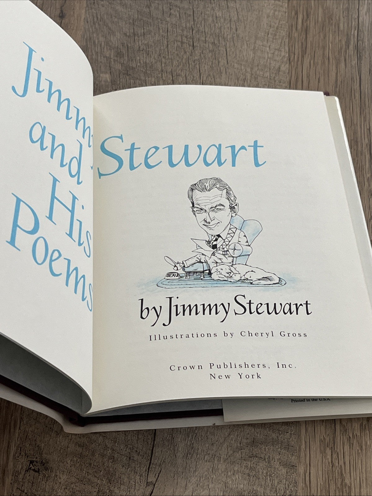 Hardcover First Editon Of Jimmy Stewart And His Poems 1st Ed Jimmy Stewart 1989