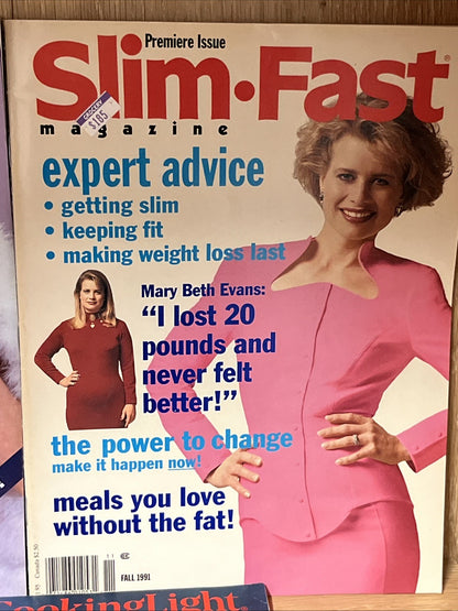 Lot of 6 Good Housekeeping | Single | Slim Fast Issue | Cooking Light | Magazine