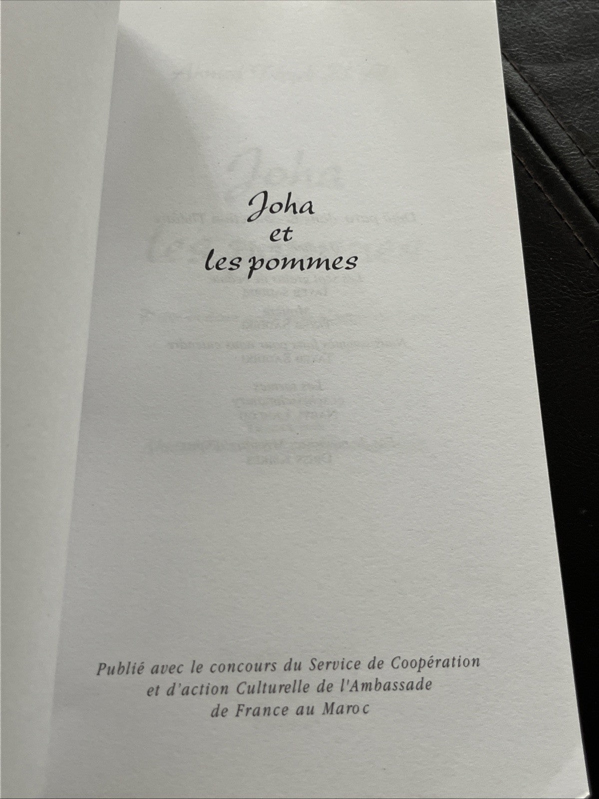 Ahmed tayeb El alj Joha et les Pommes